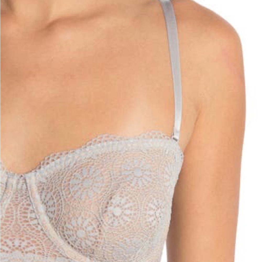 💗GET 20% OFF💗 NWT Free People Starla Underwire Convertible Lace Bra - Skies - Picture 7 of 9